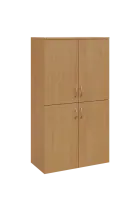 N 4 - 84D kancelářská skříň, 4-dveřová, 1450x800x400, buk Royal